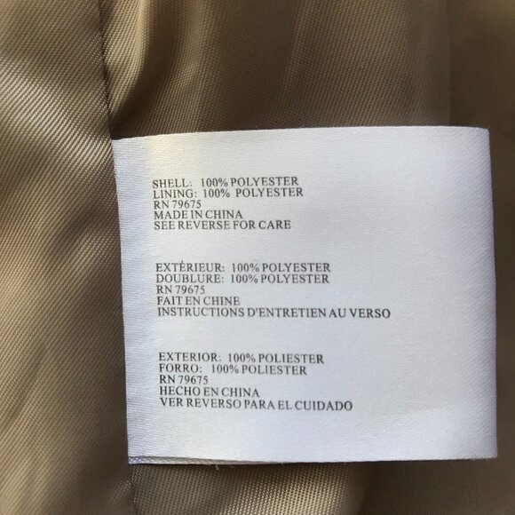 MICHAEL KORS Jacket Hood can zipped in, taupe pewter hardware Utility Anorak L - Picture 11 of 16